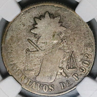 1881-Do NGC G 6 Mexico 50 Centavos Durango Mint 10k Rare Silver Coin POP 1/0 (24102603C)