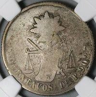 1881-Do NGC G 6 Mexico 50 Centavos Durango Mint 10k Rare Silver Coin POP 1/0 (24102603C)
