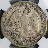 1881-Do NGC G 6 Mexico 50 Centavos Durango Mint 10k Rare Silver Coin POP 1/0 (24102603C)