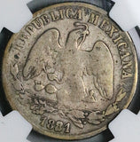 1881-Do NGC G 6 Mexico 50 Centavos Durango Mint 10k Rare Silver Coin POP 1/0 (24102603C)