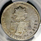 1881-Do PCGS VF Mexico 50 Centavos Durango Mint 10k Rare Coin (26091502C)