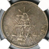 1882/1-Mo NGC VF 30 Mexico 50 Centavos Balance Scale Silver 2k Coin (23070401C)