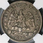 1882/1-Mo NGC VF 30 Mexico 50 Centavos Balance Scale Silver 2k Coin (23070401C)