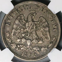 1882/1-Mo NGC VF 30 Mexico 50 Centavos Balance Scale Silver 2k Coin (23070401C)