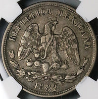 1882/1-Mo NGC VF 30 Mexico 50 Centavos Balance Scale Silver 2k Coin (23070401C)