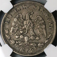 1882/1-Mo NGC VF 30 Mexico 50 Centavos Balance Scale Silver 3k Coin (23070401C)