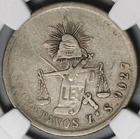 1882-Zs NGC VF 25 Mexico 50 Centavos Zacatecas Silver Rare 2k Coin POP 1/0 (23081202C)