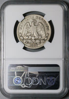 1882-Zs NGC VF 25 Mexico 50 Centavos Zacatecas Silver Rare 2k Coin POP 1/0 (23081202C)