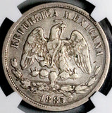 1885-Mo NGC VF 30 Mexico 50 Centavos Rare 12k Silver Coin POP 1/3 (26103002C)