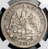 1885-Mo NGC VF 30 Mexico 50 Centavos Rare 12k Silver Coin POP 1/3 (26103002C)