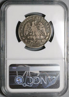 1886-CHa NGC VF 20 Mexico 50 Centavos Chihuahua Silver 18k Coin POP 1/0 (23063001C)