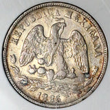 1886-Pi NGC XF 40 Mexico 50 Centavos Balance Scale Rare Silver Coin POP 1/1 (26091202C)