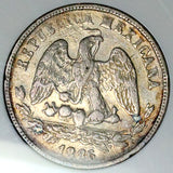 1886-Pi NGC XF 40 Mexico 50 Centavos Balance Scale Rare Silver Coin POP 1/1 (26091202C)