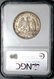 1886-Pi NGC XF 40 Mexico 50 Centavos Balance Scale Rare Silver Coin POP 1/1 (26091202C)