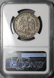 1887-Cn NGC XF 45 Mexico 50 Centavos Culiacan Mint 76k Silver Coin (23071403C)