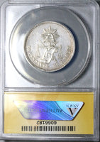 1887-Mo ANACS AU 55 Mexico 50 Centavos Balance Scale Silver 88k Coin (25062701C)