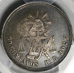 1887-Pi PCGS VF 35 Mexico 50 Centavos Balance Scale 32k Silver Coin POP 1/1 (25092302C)