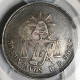 1887-Pi PCGS VF 35 Mexico 50 Centavos Balance Scale 32k Silver Coin POP 1/1 (25092302C)