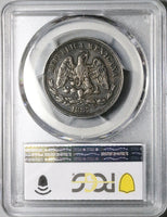 1887-Pi PCGS VF 35 Mexico 50 Centavos Balance Scale 32k Silver Coin POP 1/1 (25092302C)