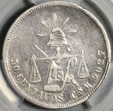 1892-Cn PCGS VF Mexico 50 Centavos Culiacan Rare Mint 8k Silver Coin (26041903C)