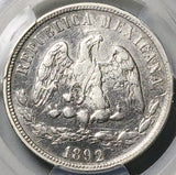 1892-Cn PCGS VF Mexico 50 Centavos Culiacan Rare Mint 8k Silver Coin (26041903C)