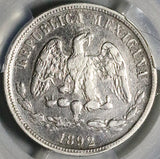 1892-Cn PCGS VF Mexico 50 Centavos Culiacan Rare Mint 8k Silver Coin (26041903C)