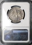 1892-Cn NGC XF 40 Mexico 50 Centavos Culiacan Mint 8k Silver Coin (23090503C)
