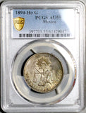 1894-Ho PCGS AU 55 Mexico 50 Centavos Hermosillo Rare 59k Silver Coin POP 2/1 (26101101C)