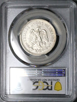 1905 PCGS AU Mexico 50 Centavos 9 Over Inverted 9 Mint Error Silver Coin (25062204C)