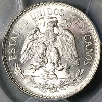 1920 PCGS MS 66 Mexico 50 Centavos Mint State Key Date SIlver Coin POP 2/2 (24030901D)