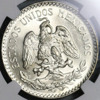 1935 NGC MS 65 Mexico 50 Centavos GEM 1 Year Type Silver Coin (25020702C)