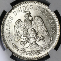 1935 NGC MS 65 Mexico 50 Centavos GEM 1 Year Type Silver Coin (25020702C)