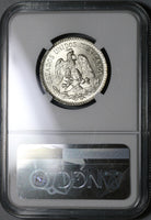 1935 NGC MS 65 Mexico 50 Centavos GEM 1 Year Type Silver Coin (25020702C)