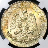 1935 NGC MS 65 Mexico 50 Centavos GEM 1 Year Type Silver Coin (25053001C)