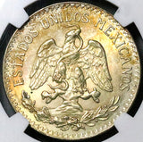 1935 NGC MS 65 Mexico 50 Centavos GEM 1 Year Type Silver Coin (25053001C)