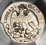 1864-M PCGS XF 45 Mexico 5 Centavos Imperio Maximilian Silver Coin (23042602C)