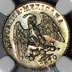 1870-Mo NGC MS 64 Mexico 5 Centavos Mint State Silver Coin POP 1/1 (23080503C)