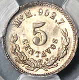 1872-Mo PCGS MS 65 Mexico 5 Centavos Rare Silver Coin POP 1/0 (25112603C)