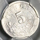 1873-Go PCGS VF Mexico 5 Centavos Guanajuato Mint Rare 40k Silver Coin (26011903C)