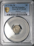 1873-Mo PCGS XF Mexico 5 Centavos City Mint Rare 20k Silver Coin (26013001C)