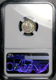 1878/67-Mo NGC MS 66 Mexico 5 Centavos Overdate Silver Coin POP 1/1 (25073103C)