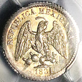 1881-Mo PCGS MS 66 Mexico 5 Centavos GEM Silver Coin POP 2/0 (25101401C)