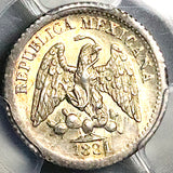 1881-Mo PCGS MS 66 Mexico 5 Centavos GEM Silver Coin POP 2/0 (25101401C)