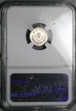 1886-Mo NGC MS 65 Mexico 5 Centavos Gem Mint State Silver Coin POP 2/3 (26032702C)