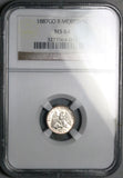 1887-Go R/S NGC MS 64 Mexico 5 Centavos Guanajuato Mint State Silver Coin (26092204C)