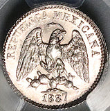 1887-Go PCGS MS 65 Mexico 5 Centavos Guanajuato Mint Silver Coin (25082601C)