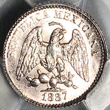 1887-Go PCGS MS 65 Mexico 5 Centavos Guanajuato Mint Silver Coin (25082601C)