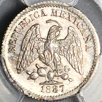 1887-Pi PCGS MS 66 Mexico 5 Centavos GEM Silver Coin (24112702C)