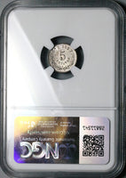 1888-Ga NGC AU 58 Mexico 5 Centavos Large G Guadalajara Silver Coin (25040601C)