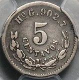 1888-Ho PCGS VF 25 Mexico 5 Centavos Hermosillo Mint 12k Silver Coin POP 1/0 (26011902C)